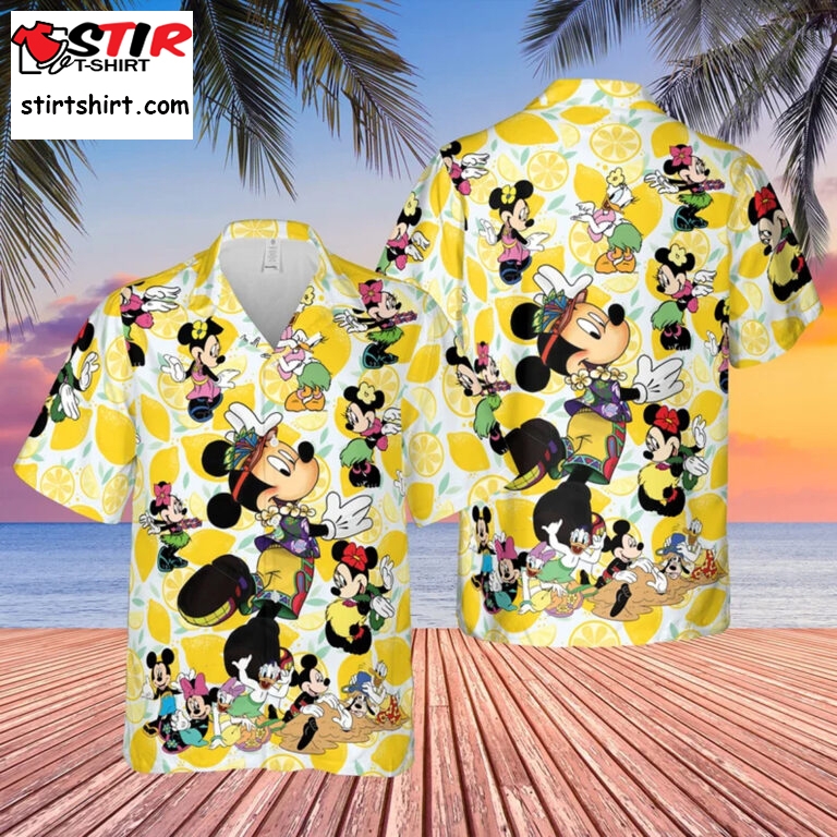 Mickey And Friends Tropical Fruit Hawaiian Shirt, Mickey Mouse Funny Aloha Shirt, Disney Gifts For Fans