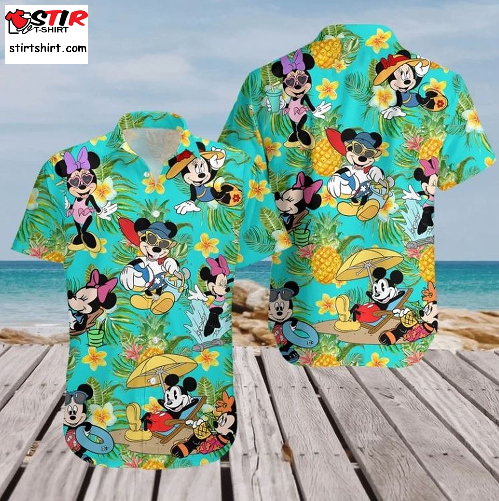 Mickey Mouse Disney Summer Hawaiian Shirt Tropical 2022  Disney s