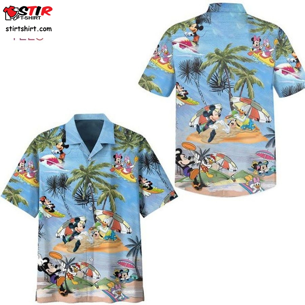 Mickey Mouse  Friends Summer Time Hawaiian Shirt Hawaiian Shirt  Mickey 