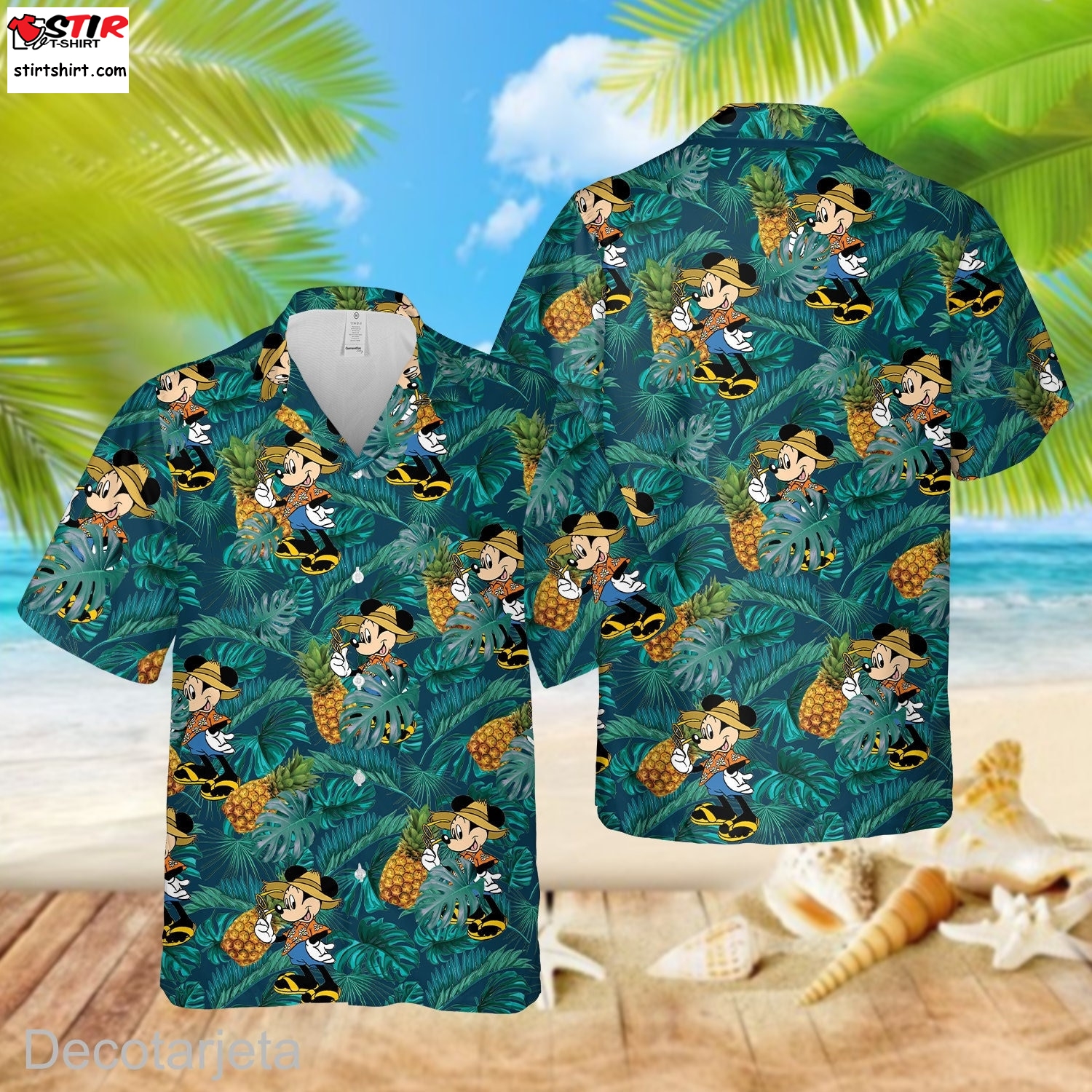 Mickey Mouse Hawaiian Shirt, Mickey Mouse Beach Shirt, Disney Summer Hawaiian Shirt, Mickey Mouse Unisex Hawaiian Shirt Plus Size