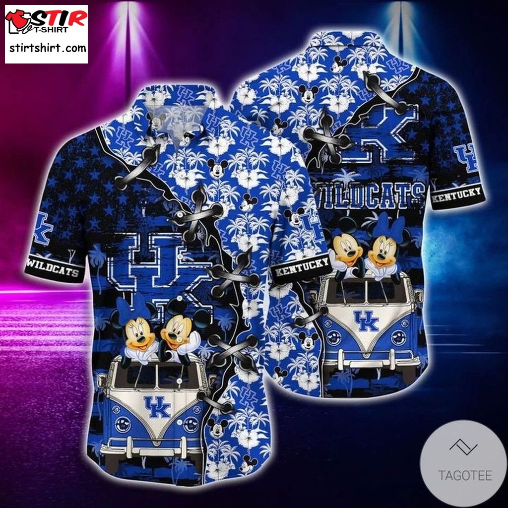 Mickey Mouse Kentucky Wildcats Hawaiian Shirt  Kentucky Derby 