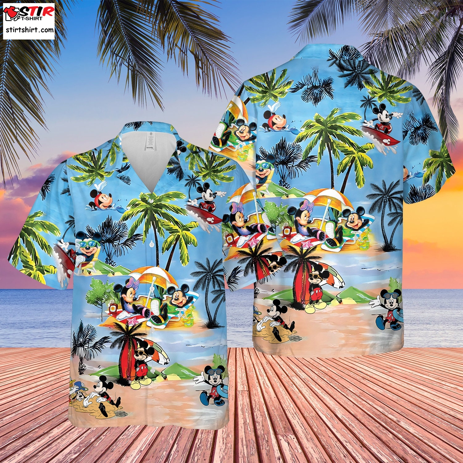Mickey Mouse Sweet Summer Vacation Hawaiian Shirt, Mickey And Friends Family Hawaiian Shirt,Funny Mickey Mouse Hawaii Summer Shirt H55