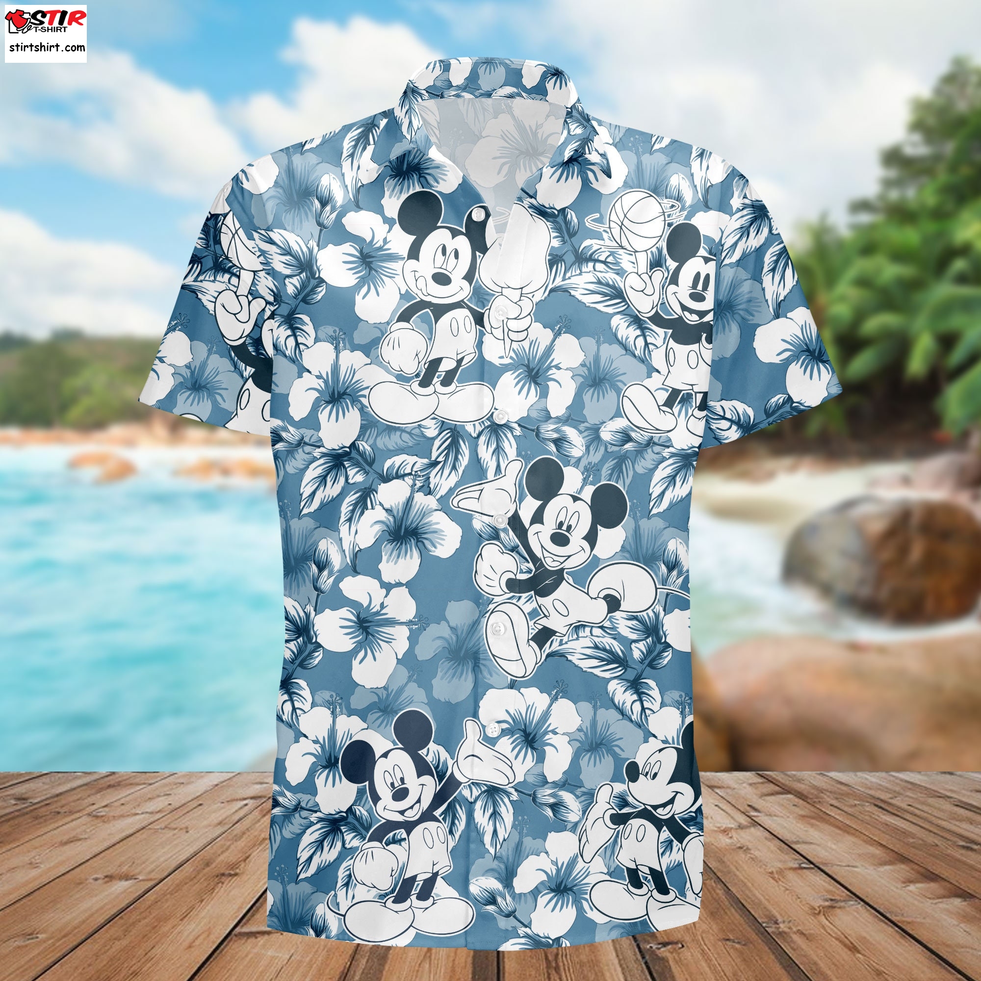 Mickey Mouse Tropical Hawaiian Shirt, Disney World Aloha Shirt, Disneyland Shirt , Kids Disney Shirt , Disney Rock And Roll Shirt  Mickey Mouse 