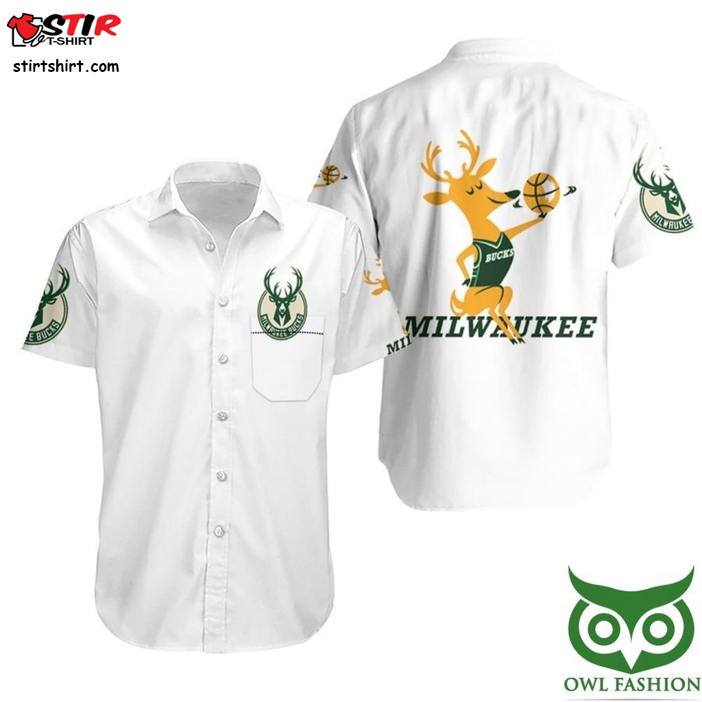 Milwaukee Bucks Basketball Classic Mascot Logo Hawaiian Shirt  Milwaukee Brewers 