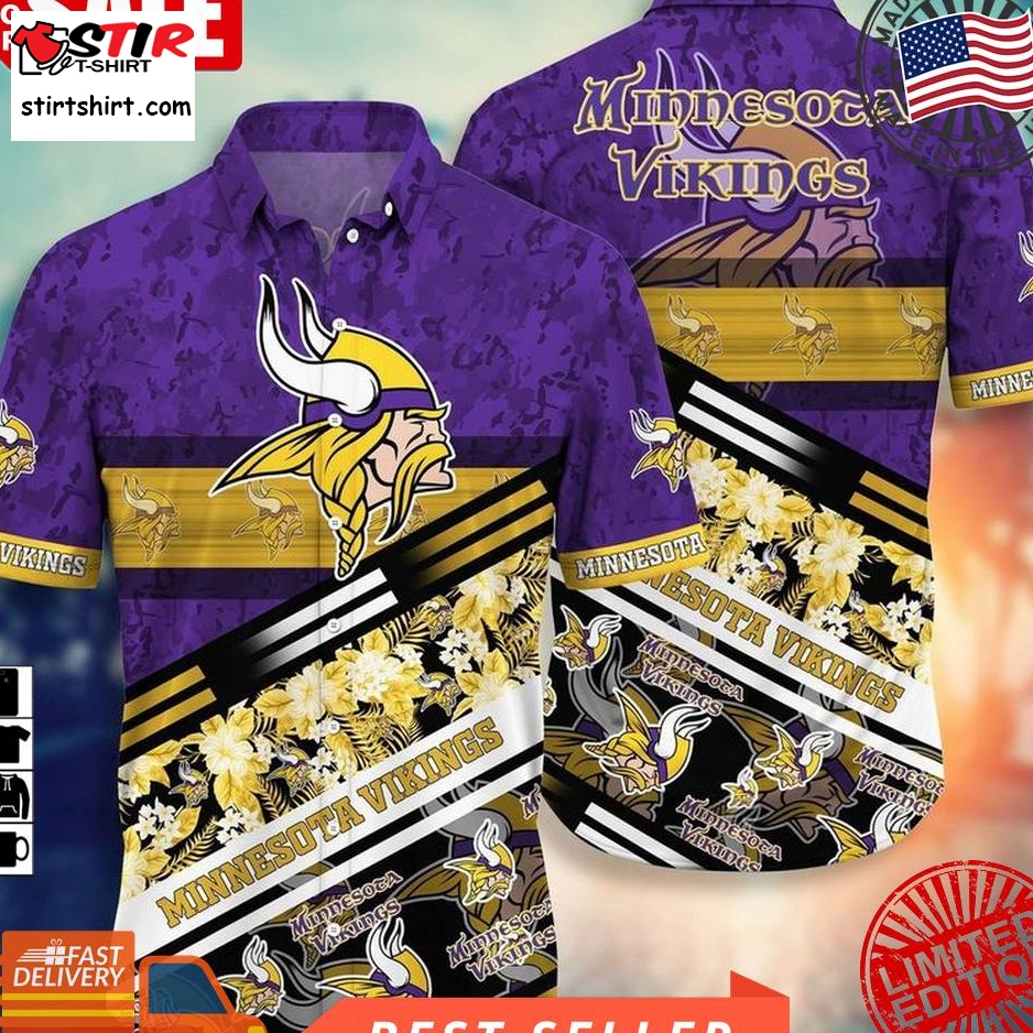 Minnesota Vikings Nfl Hawaii Shirt Short Style Hot Trending Summer Hawaiian Nfl  Minnesota Vikings 
