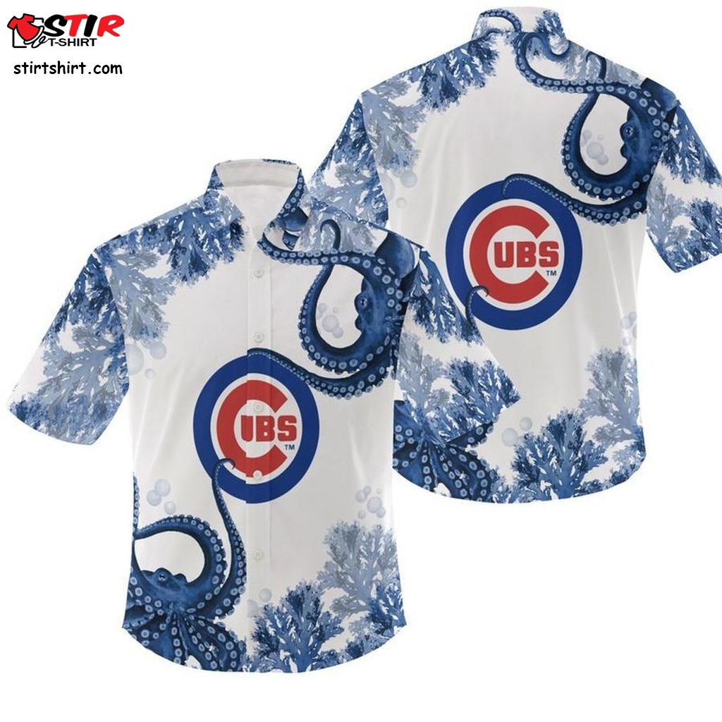 Mlb Chicago Cubs  Hawaiian Shirt Unisex Sizes New000537   Material