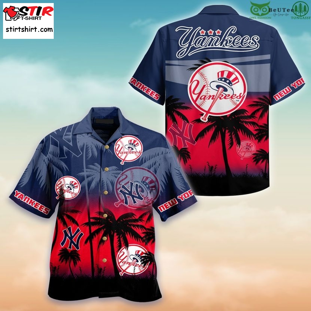 New York Yankees Hawaiian Shirt Ny Yankees - StirTshirt
