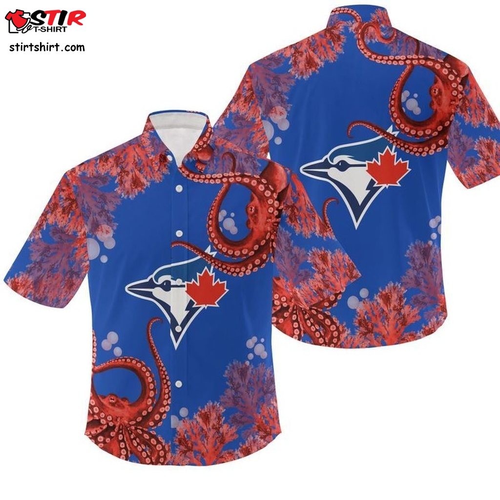 Jays Hawaiian Shirt Toronto Blue With Pockets Shirt For Men Unisex Size