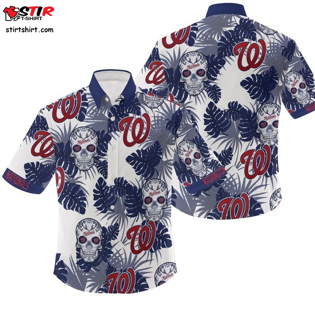 Washington Nationals MLB Flower Hawaiian Shirt For Men Women