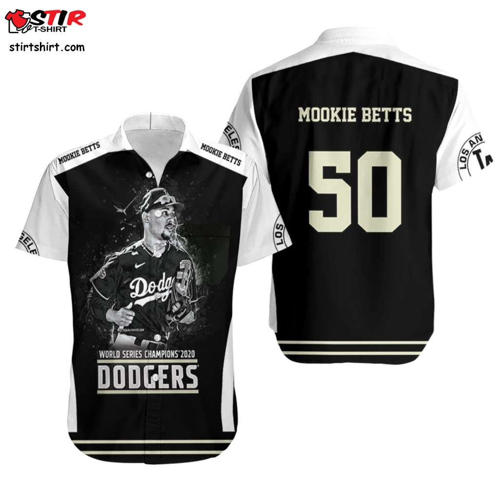 Mookie Betts La Dodgers Hawaiian Shirt  Versace 
