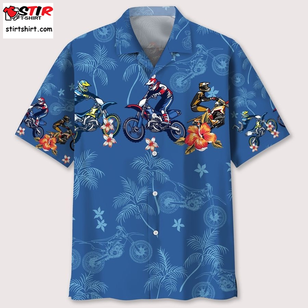 Motocross Flower Tropical Hawaiian Shirt  Versace 