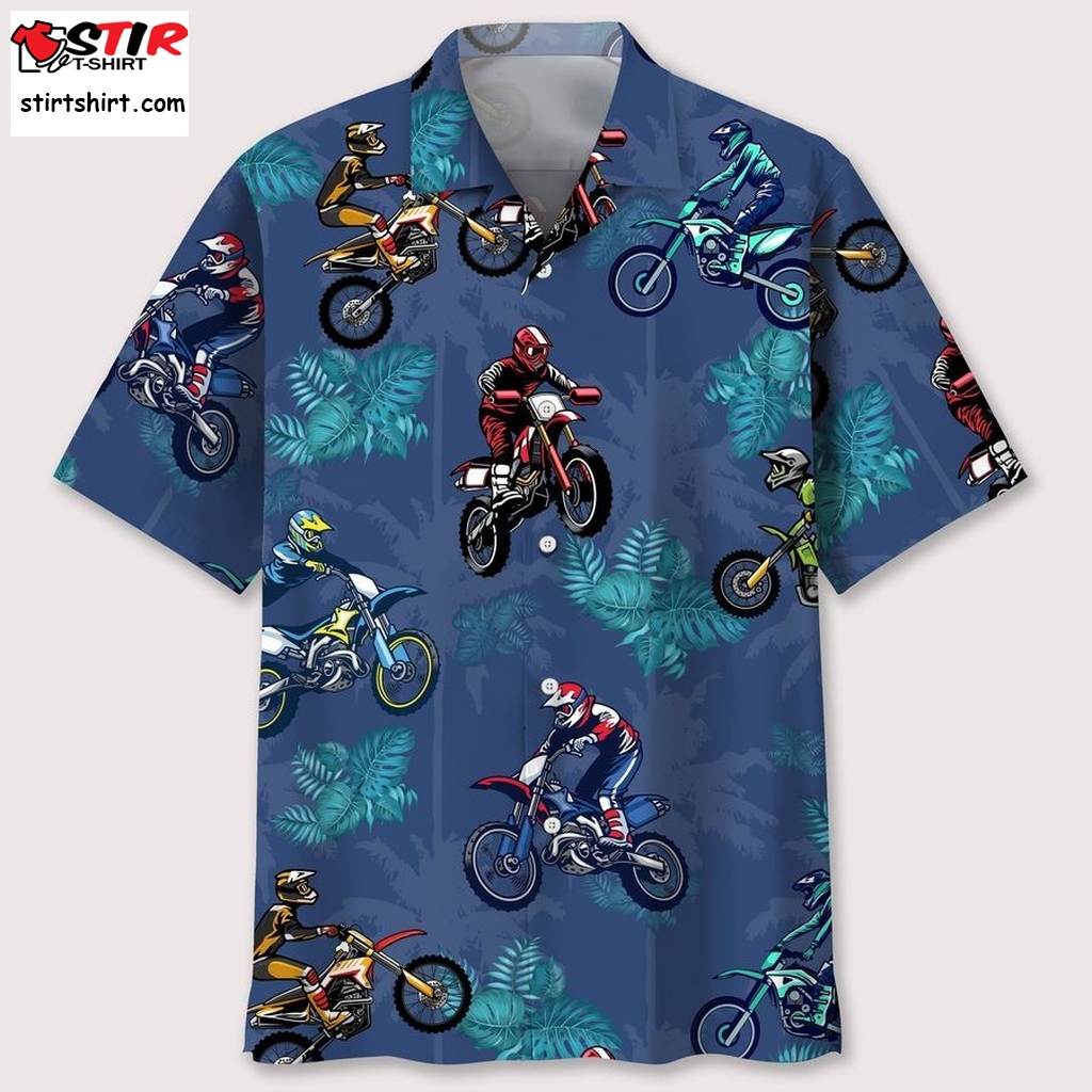 Motocross Tropical Coconut Hawaiian Shirt  Versace 