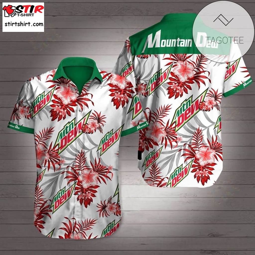 Mountain Dew Logo Authentic Hawaiian Shirt 2023  Mountain Dew 