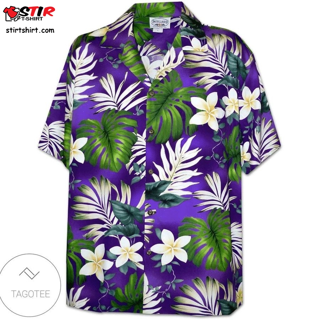 Mr Monstera Purple Hawaiian Shirt  Maroon 