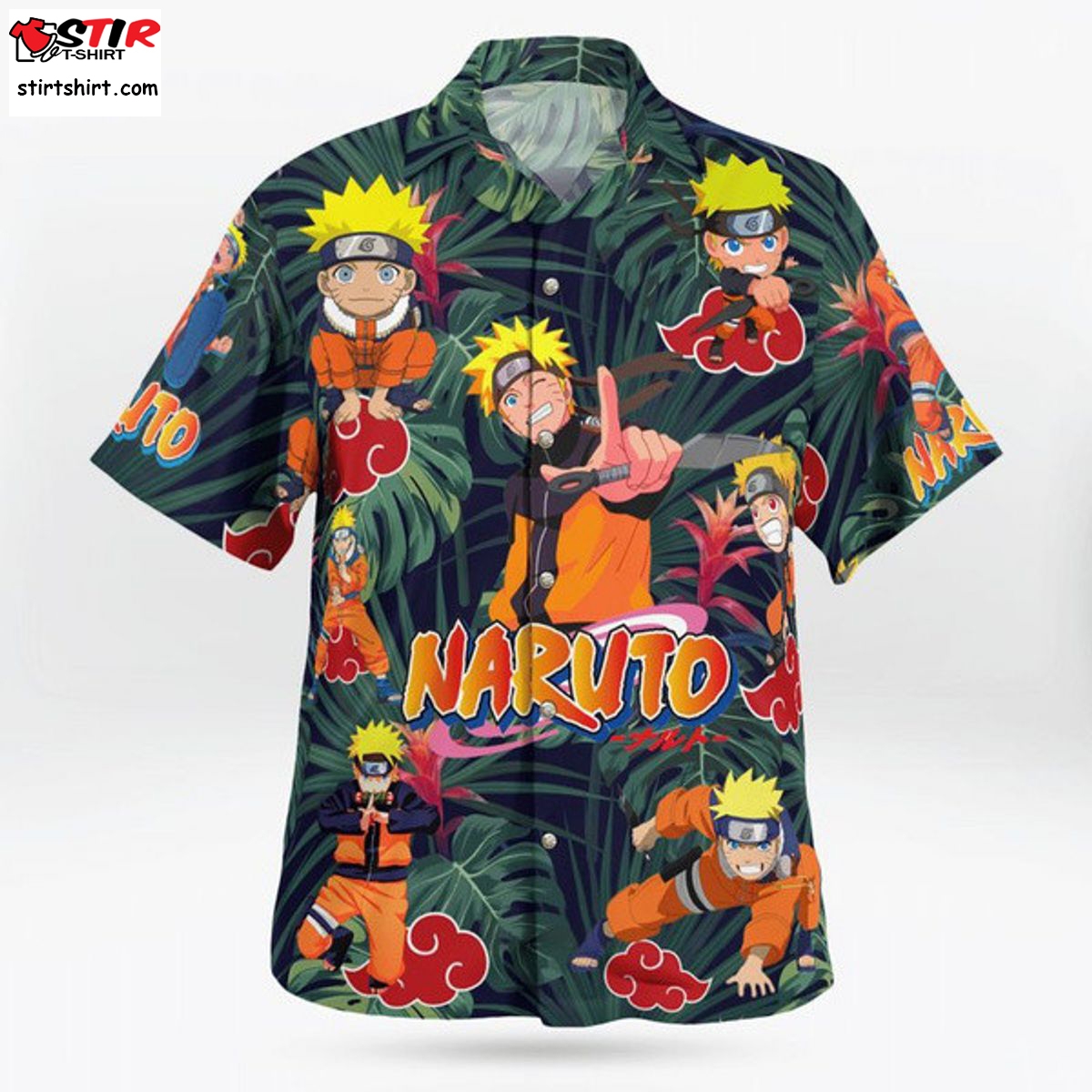 Naruto Anime Fan Gift, Naruto Hawaiian Shirt