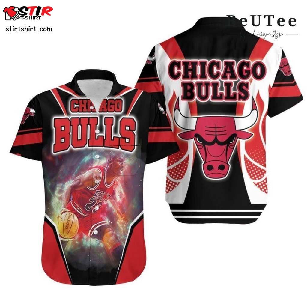 Nba 2K23 Sparkle Michael Jordan 23 Chicago Bulls Hawaiian Shirt  Mustang 