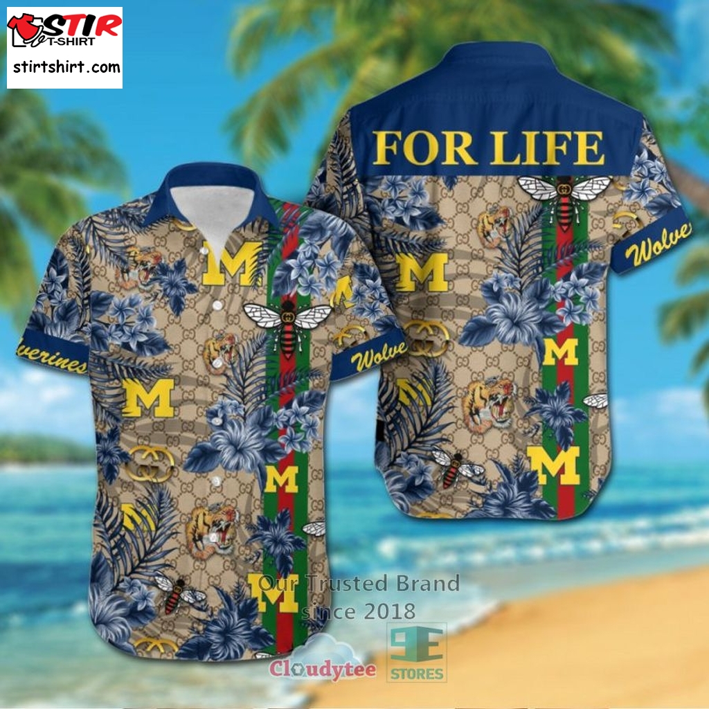 Ncaa Michigan Wolverines Gucci Hawaiian Shirt, Short    Dior 