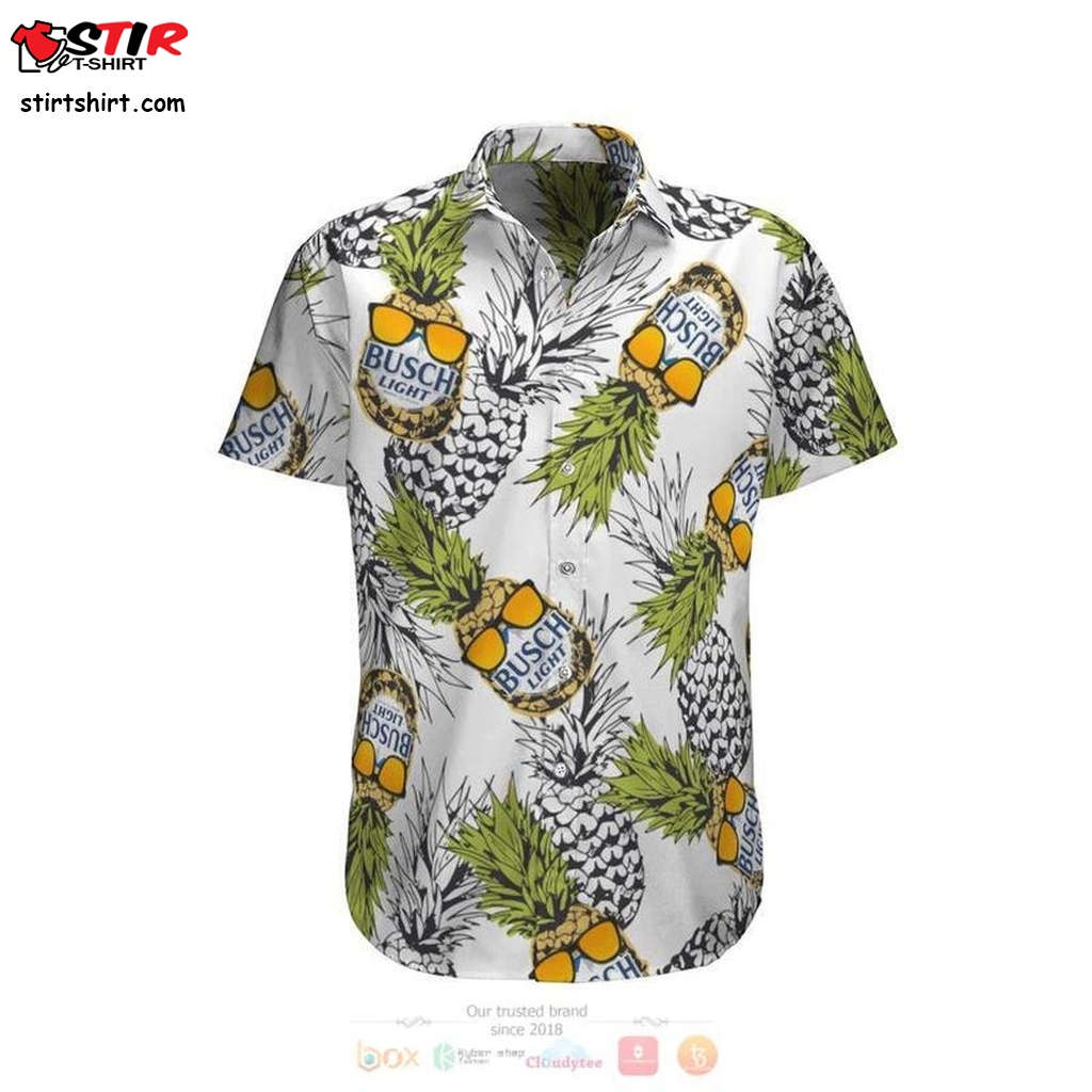 New Beer Busch Light Pineapple Hawaiian Shirt