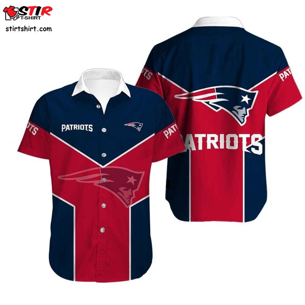 New England Patriots  Hawaiian Shirt N01  Men's  Pattern