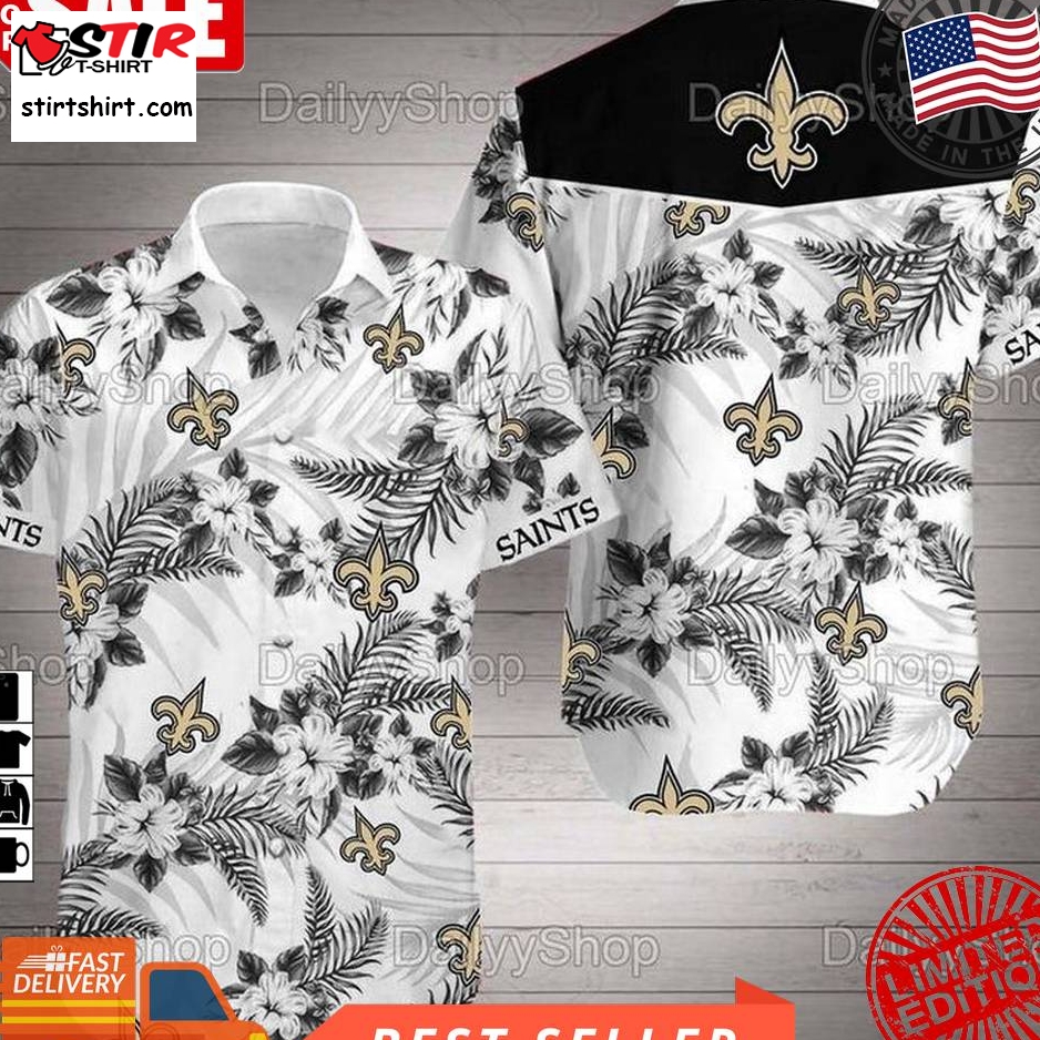 New Orleans Saints Hawaiian Nfl Nashville Tennessee Hawaii Floral Football Shirt  New Orleans Saints 
