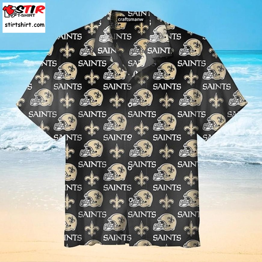 New Orleans Saints Hawaiian Shirt 10  Harley 