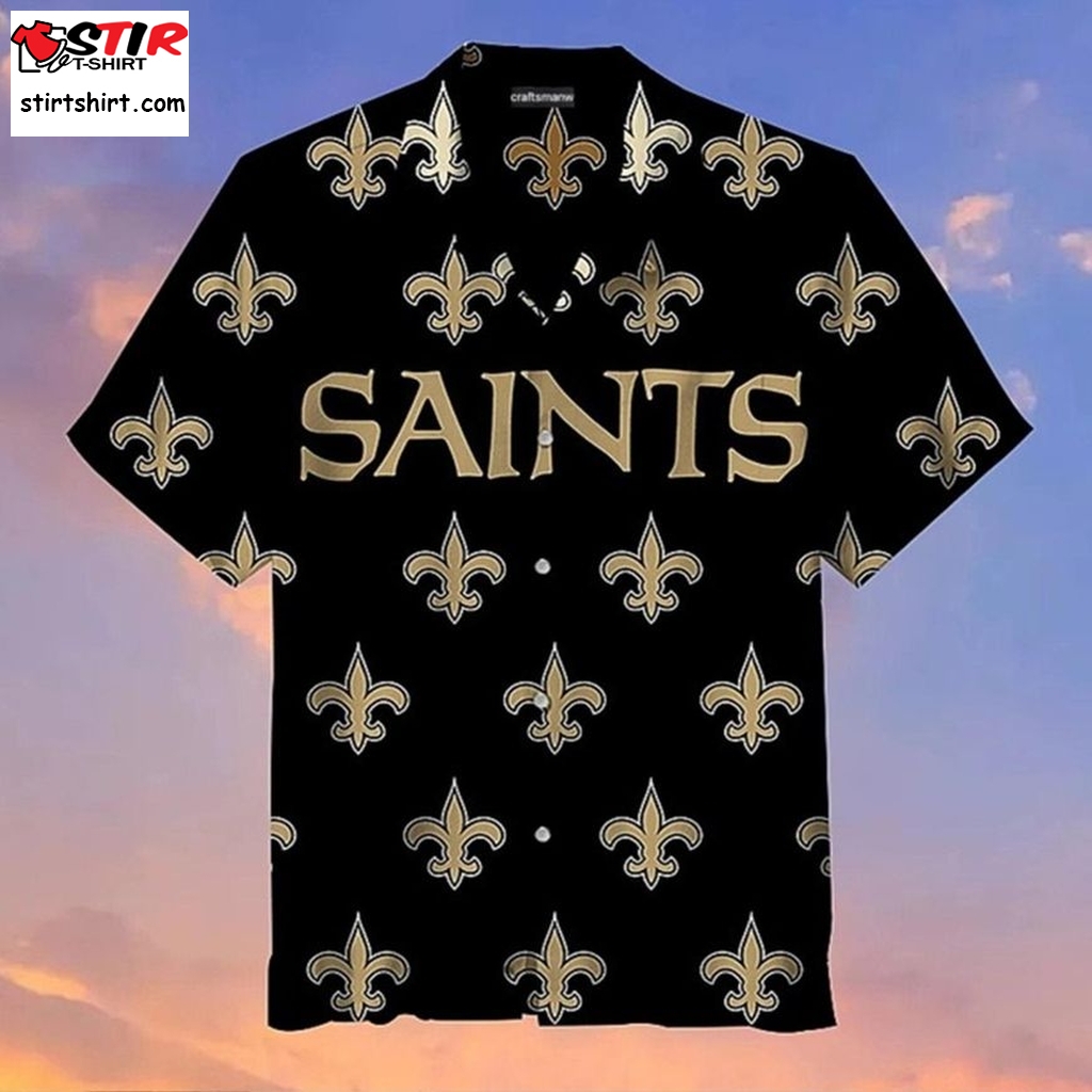 New Orleans Saints Hawaiian Shirt 3  Harley 