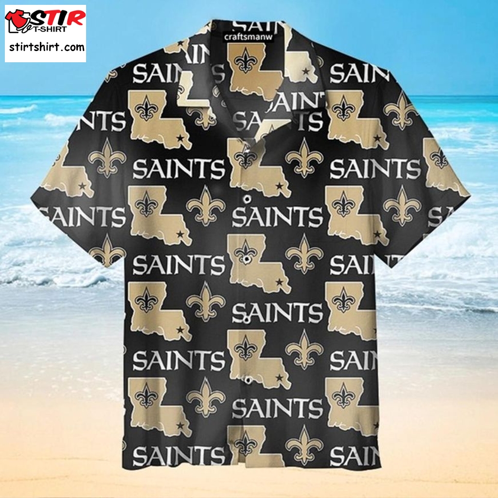 New Orleans Saints Hawaiian Shirt 8  Harley 