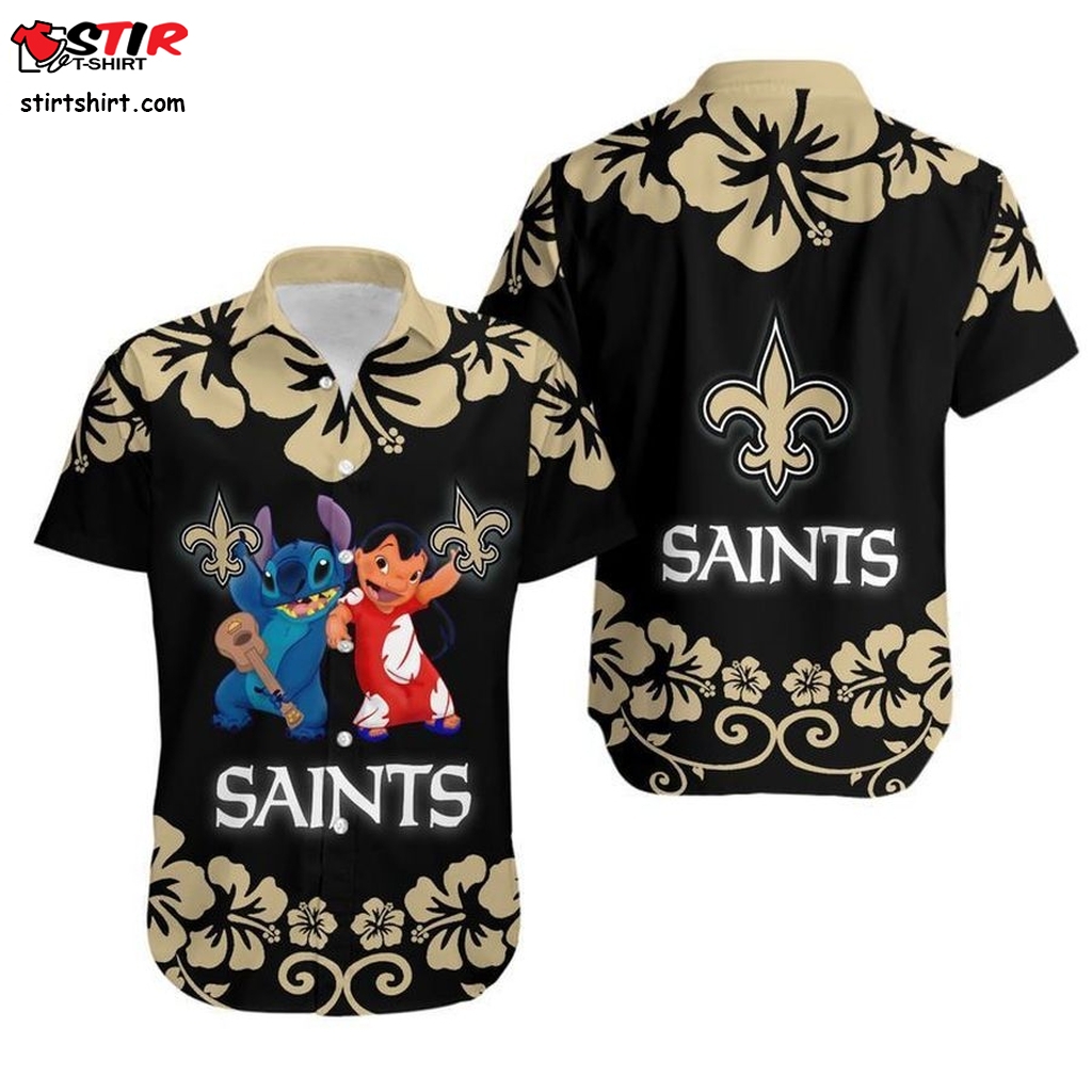 New Orleans Saints Lilo And Stitch Hawaii Shirt And Shorts Summer Collection H97