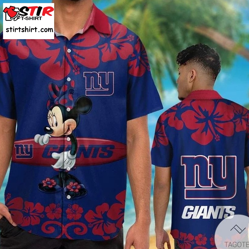 New York Giants  Minnie Mouse Hawaiian Shirt  New York Giants 