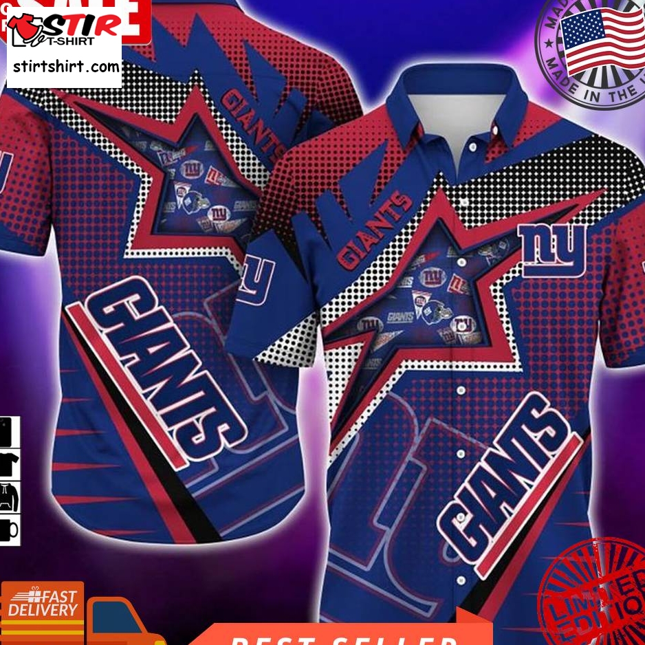 New York Giants Nfl Hawaiian Shirt S To 5Xl Star Cool  New York Giants 