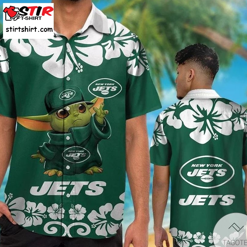 New York Jets Baby Yoda Hawaiian Shirt  New York Jets 