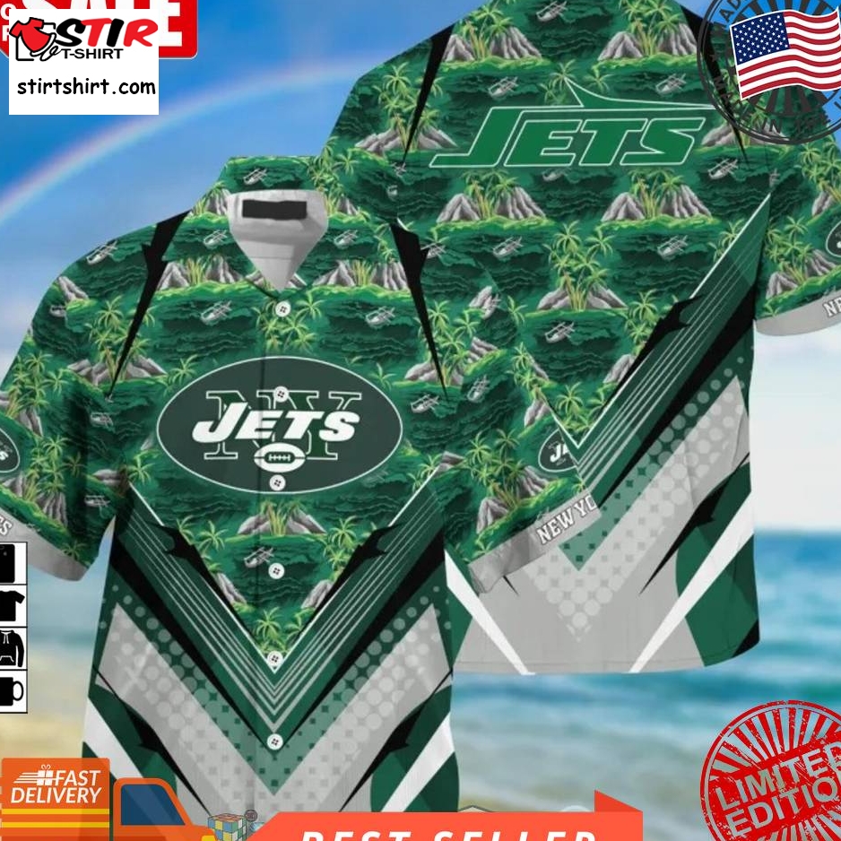 New York Jets Nfl Island Palm Tree Hawaiian Shirt  Saleoff  New York Jets 