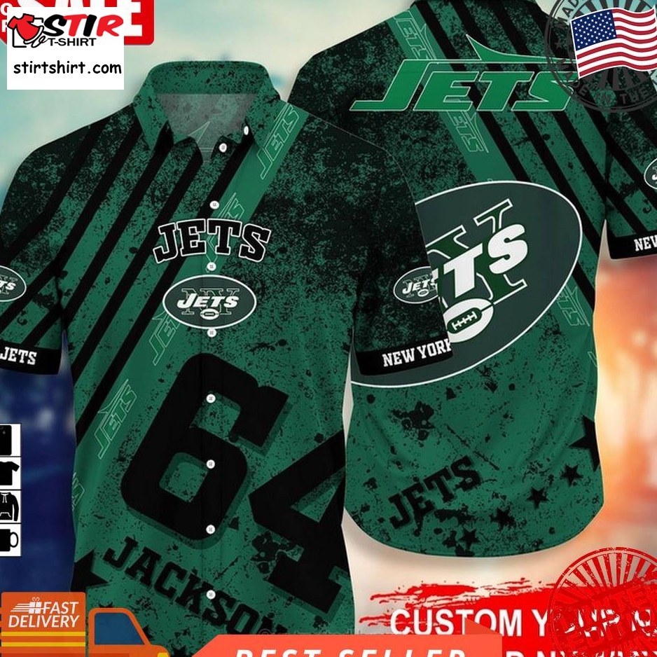 New York Jets Nfl Personalized Hawaiian Shirt    New York Jets 