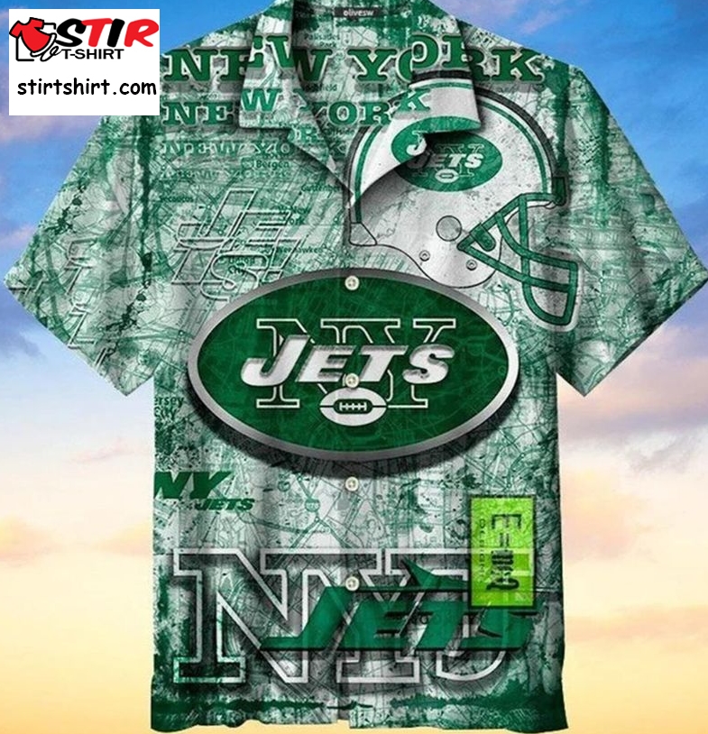 New York Jets Retro Hawaiian Shirt  New York Jets 