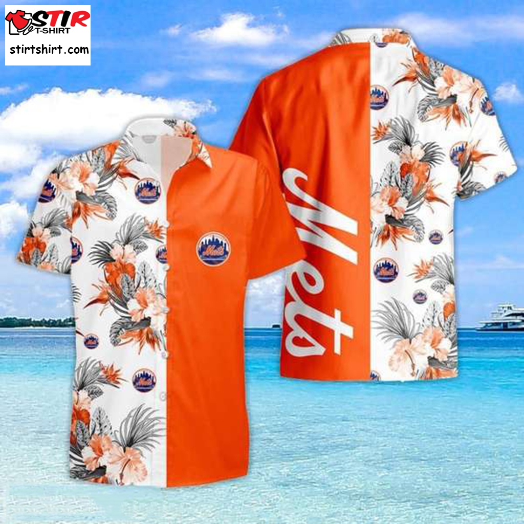 New York Mets Tropical Pattern For Fans Hawaiian Shirt