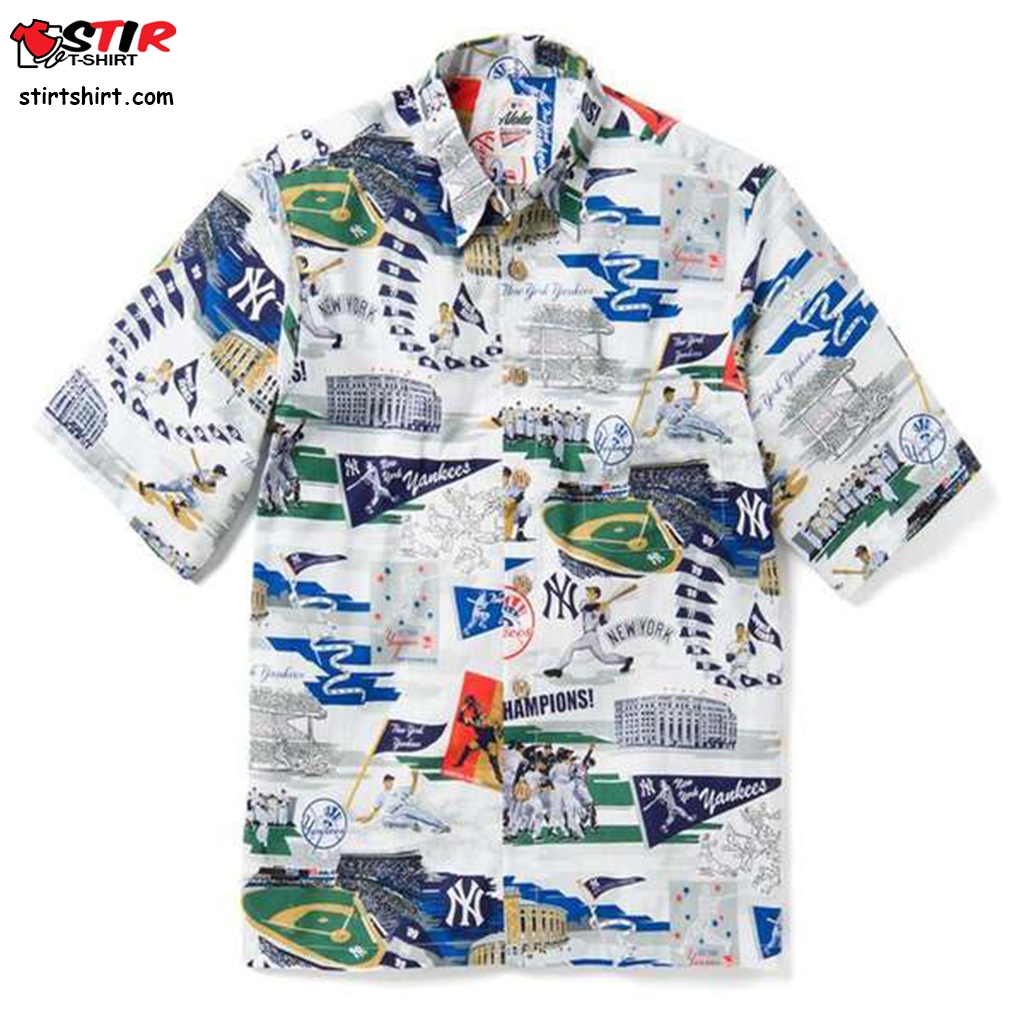 New York Yankees Youth 2021 Reyn Spooner Hawaiian Shirt