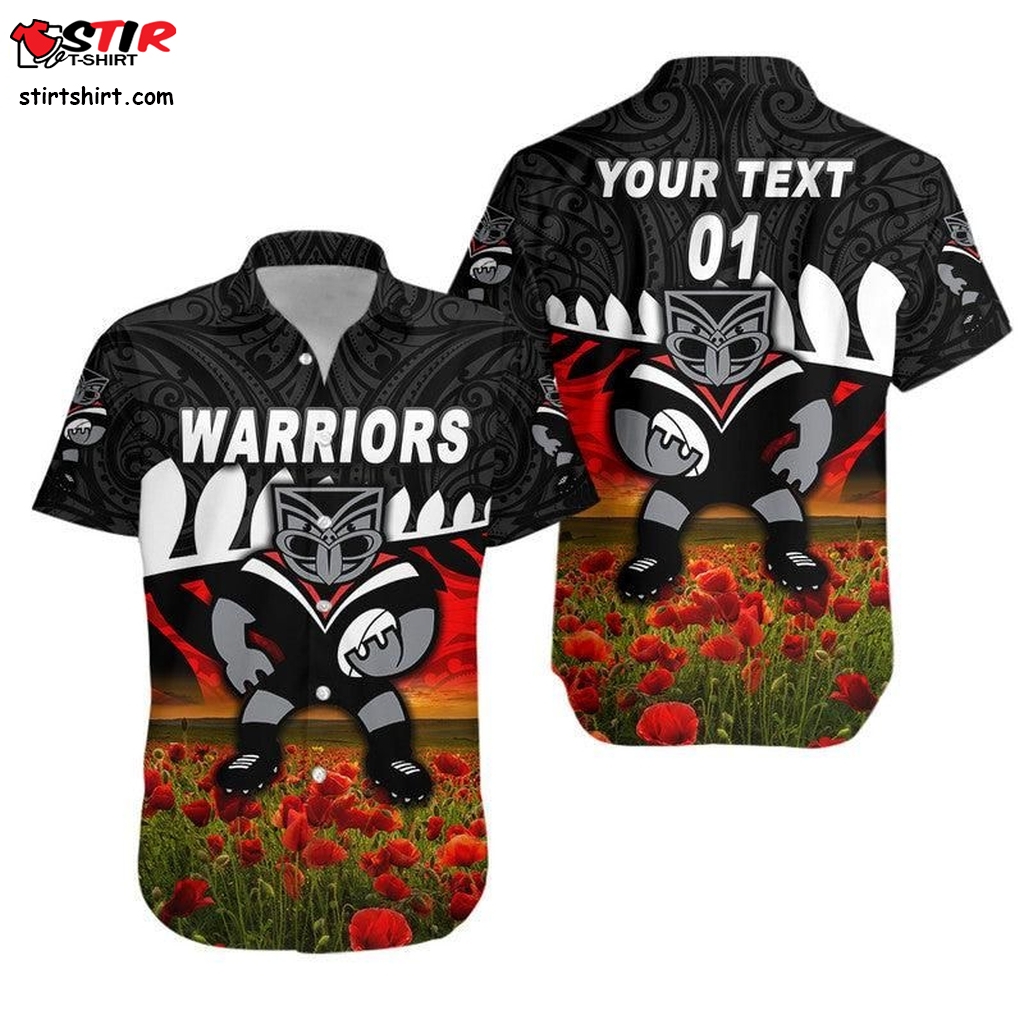 New Zealand Warriors  2023 Hawaiian Shirt Maori Poppy Flowers Vibes Lt8_1  What To Wear With A  Girl