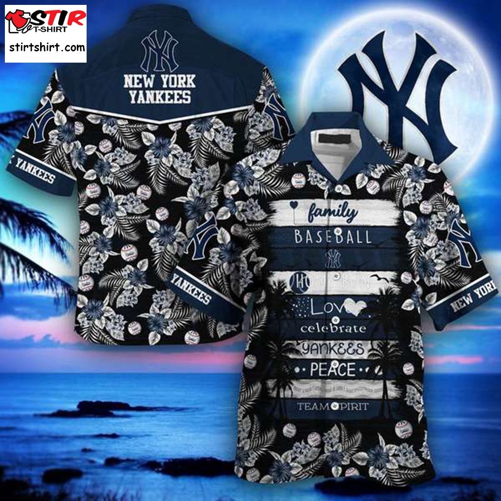 Vintage NEW YORK YANKEES MLB Reyn Spooner Cotton Hawaiian Shirt L