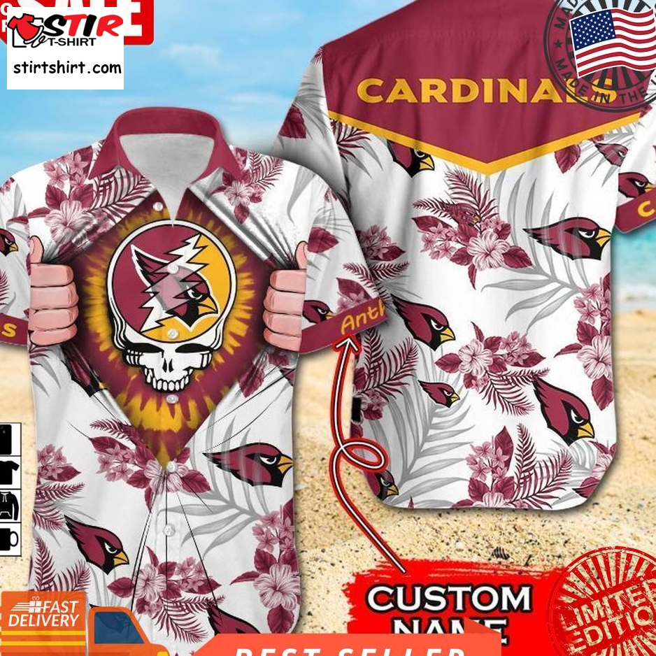 NFL Arizona Cardinals Grateful Dead Hawaiian Shirt For Fans