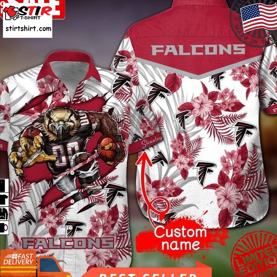 Nfl Atlanta Falcons Gift For Fan Personalized Hawaiian Graphic Print Short Sleeve Hawaiian Shirt H97