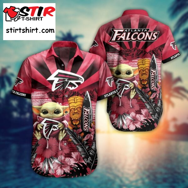 Nfl Atlanta Falcons Hawaiian Shirt Baby Yoda Style Summer 1