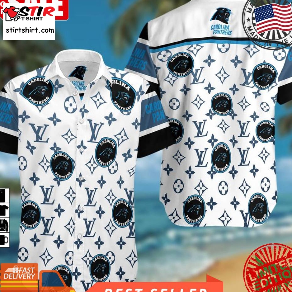 Carolina Panthers Louis Vuitton LV NFL Custom Hawaiian Shirt - Tagotee