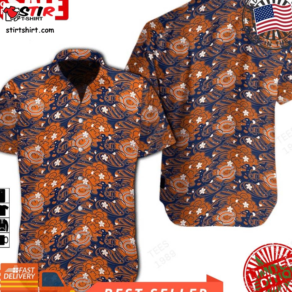 Nfl Chicago Bears Great Waves Of Japanese Hawaiian Shirt