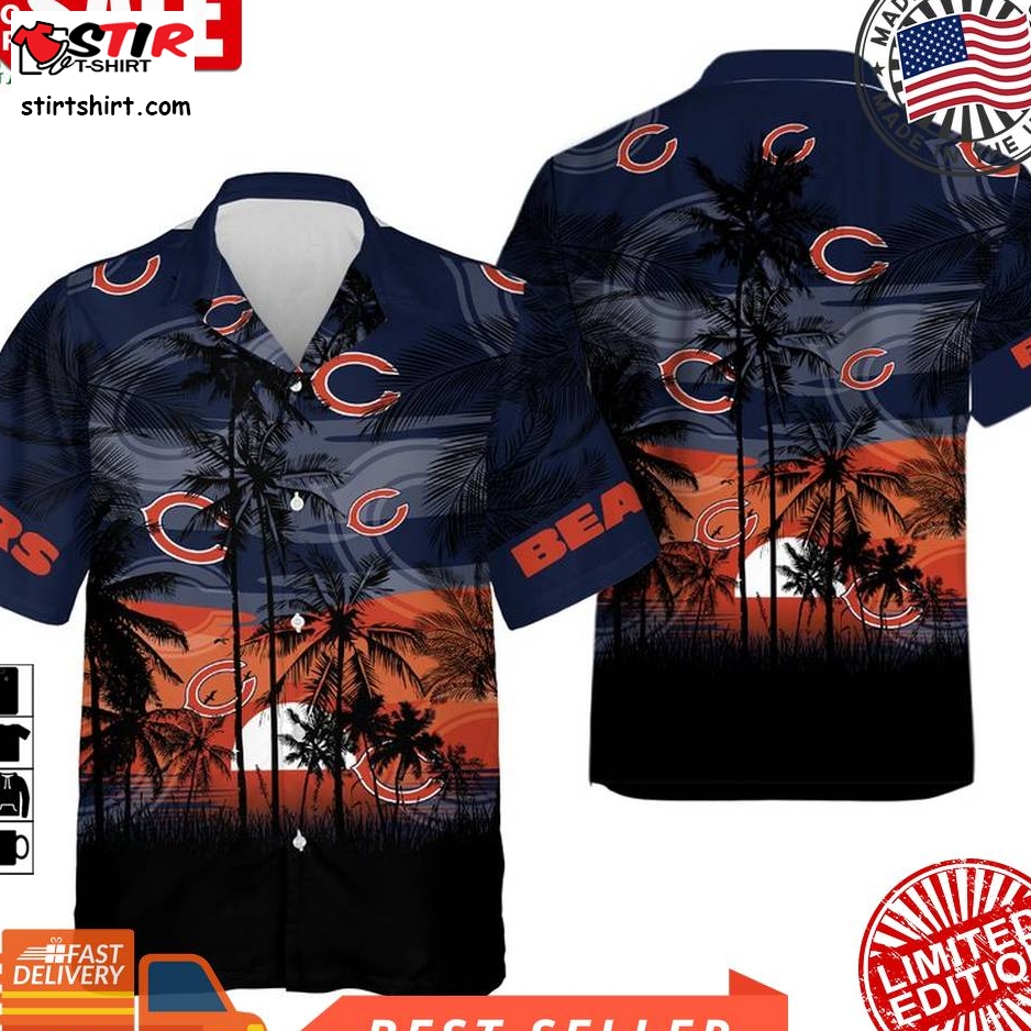 Nfl Chicago Bears Tropical Hawaiian Shirt