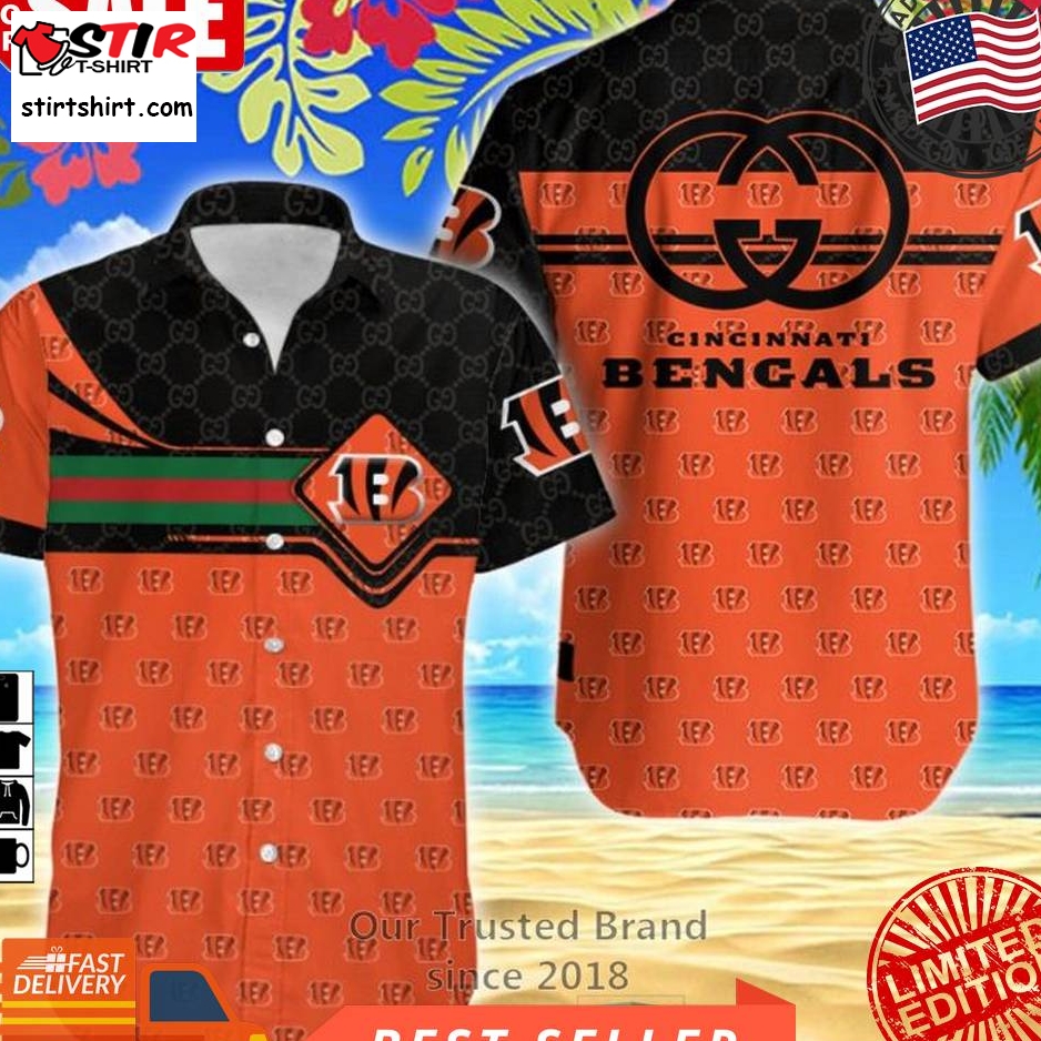 Nfl Cincinnati Bengals Gucci Hawaiian Shirt  