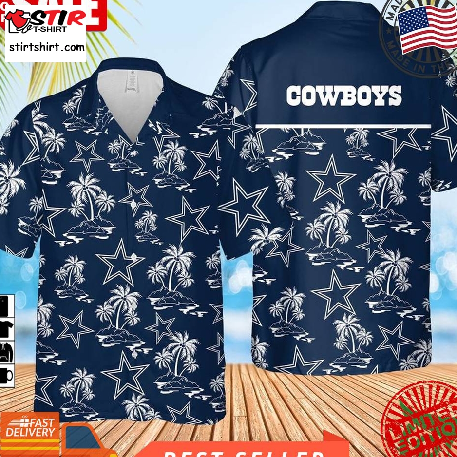 Nfl Dallas Cowboys Palm Trees Pattern Hawaiian Shirt And Shorts
