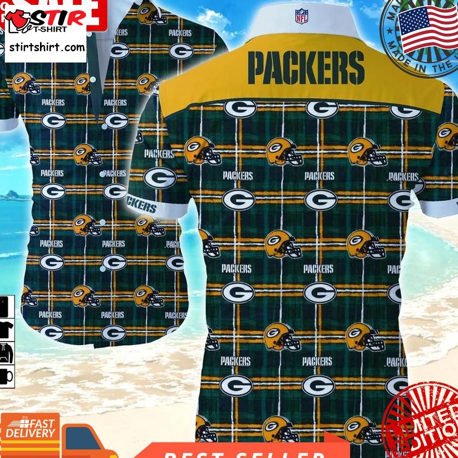 Nfl Green Bay Packers Football Team Multiple Logo Hawaiian Shirt
