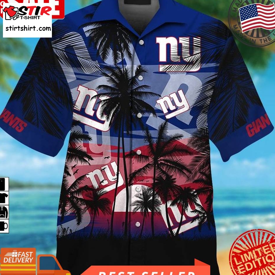 Nfl New York Giants Tropical Hawaiian Shirt