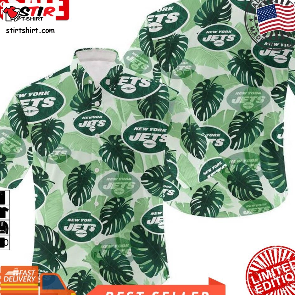 Nfl New York Jets Nfl Gift For Fan Hawaiian Graphic Print Short Sleeve Hawaiian Shirt 8 H97