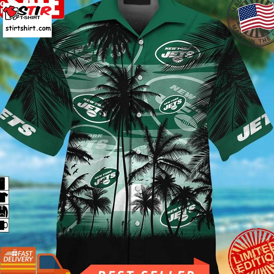 Nfl New York Jets Tropical Hawaiian Shirt